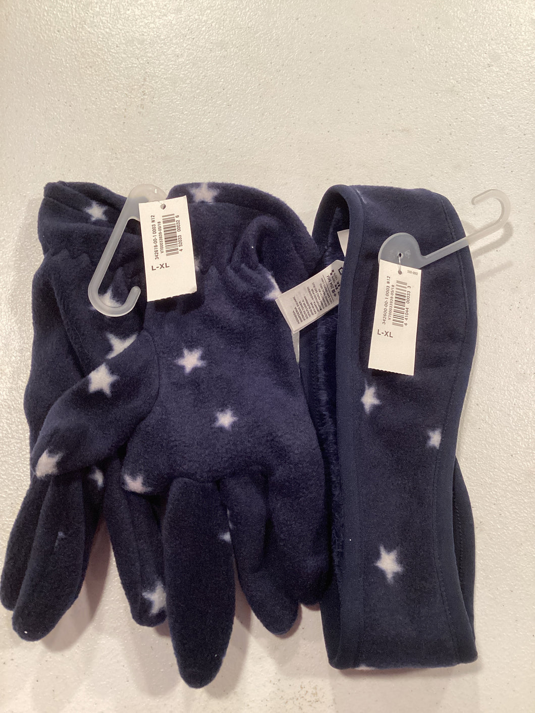 NWT Old Navy gloves & Headwrap - stars