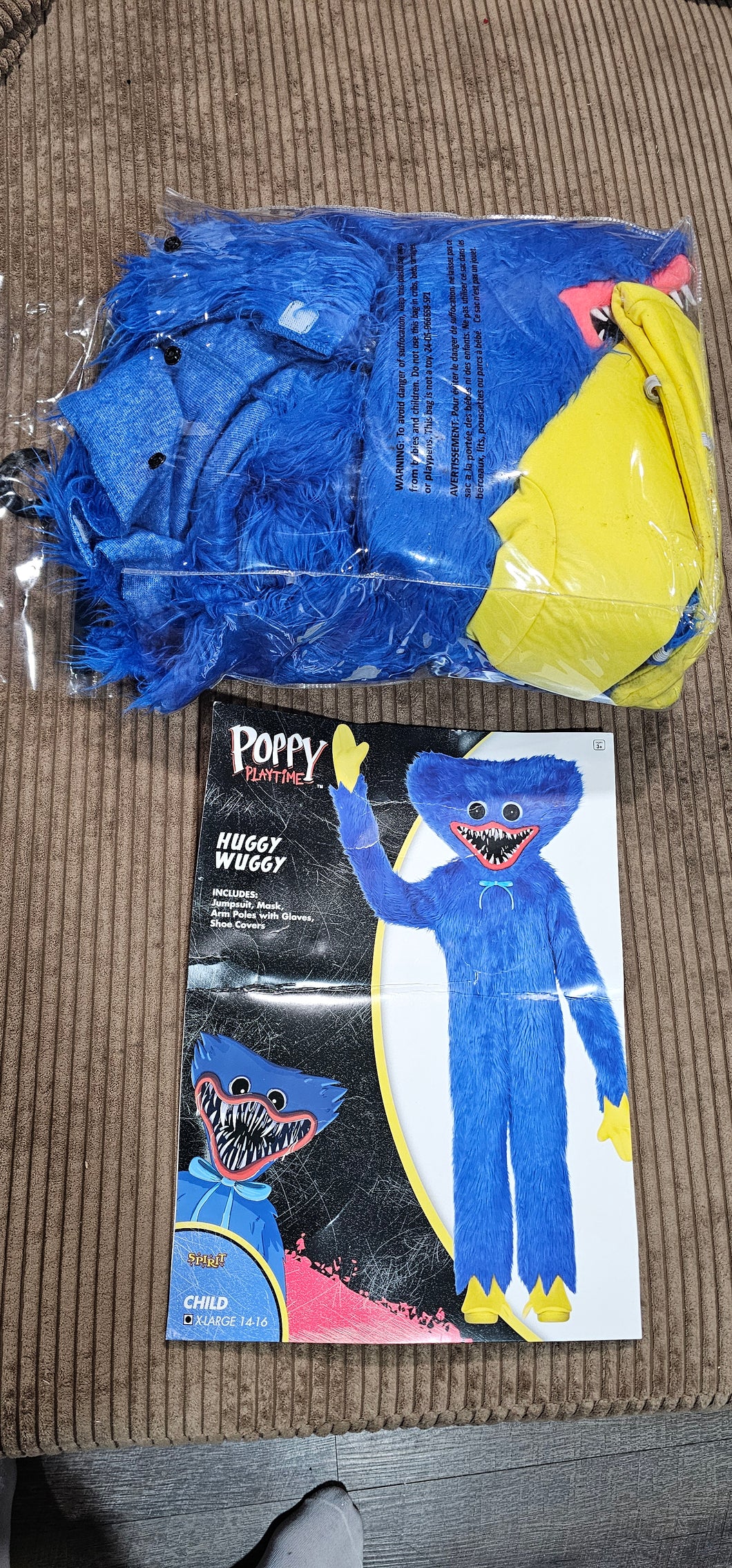 Huggy Wuggy - size Kids 14