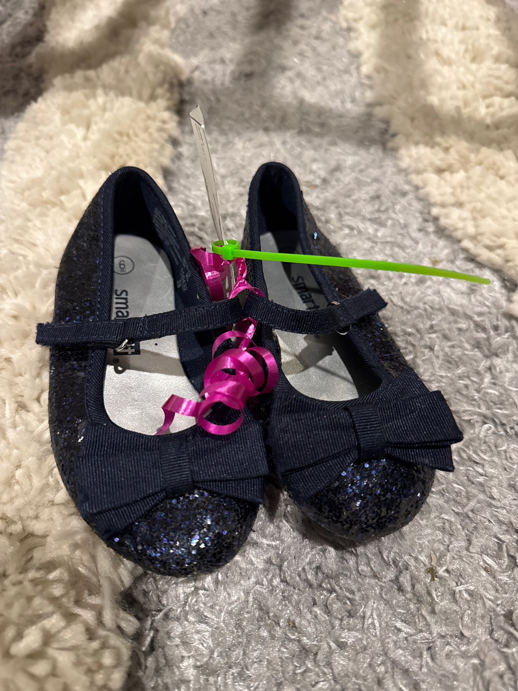 Blue Sparkle Flats - size Shoes-toddler 8