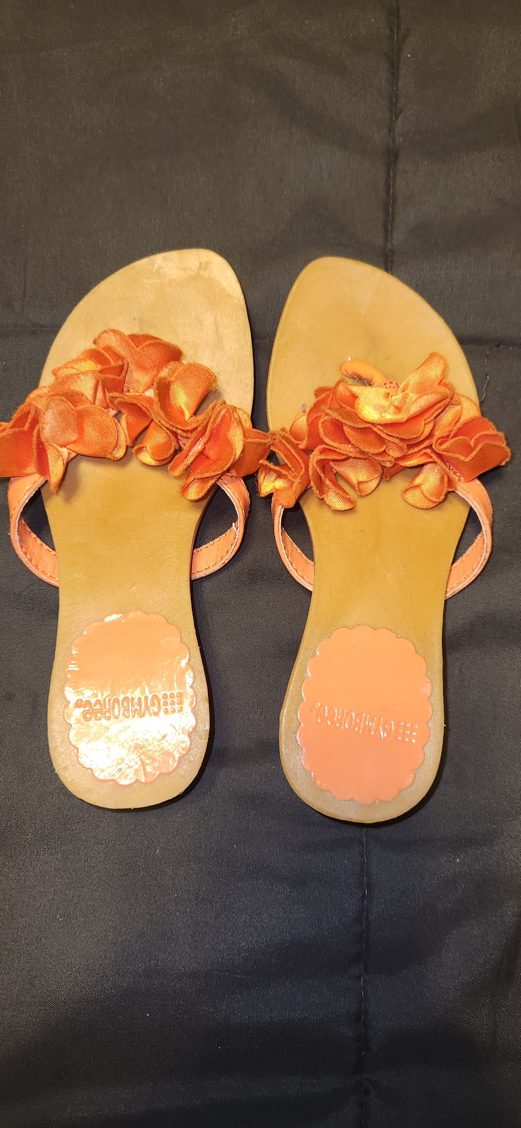 Gymboree Orange Sandals with small heel - size shoes-youth   10
