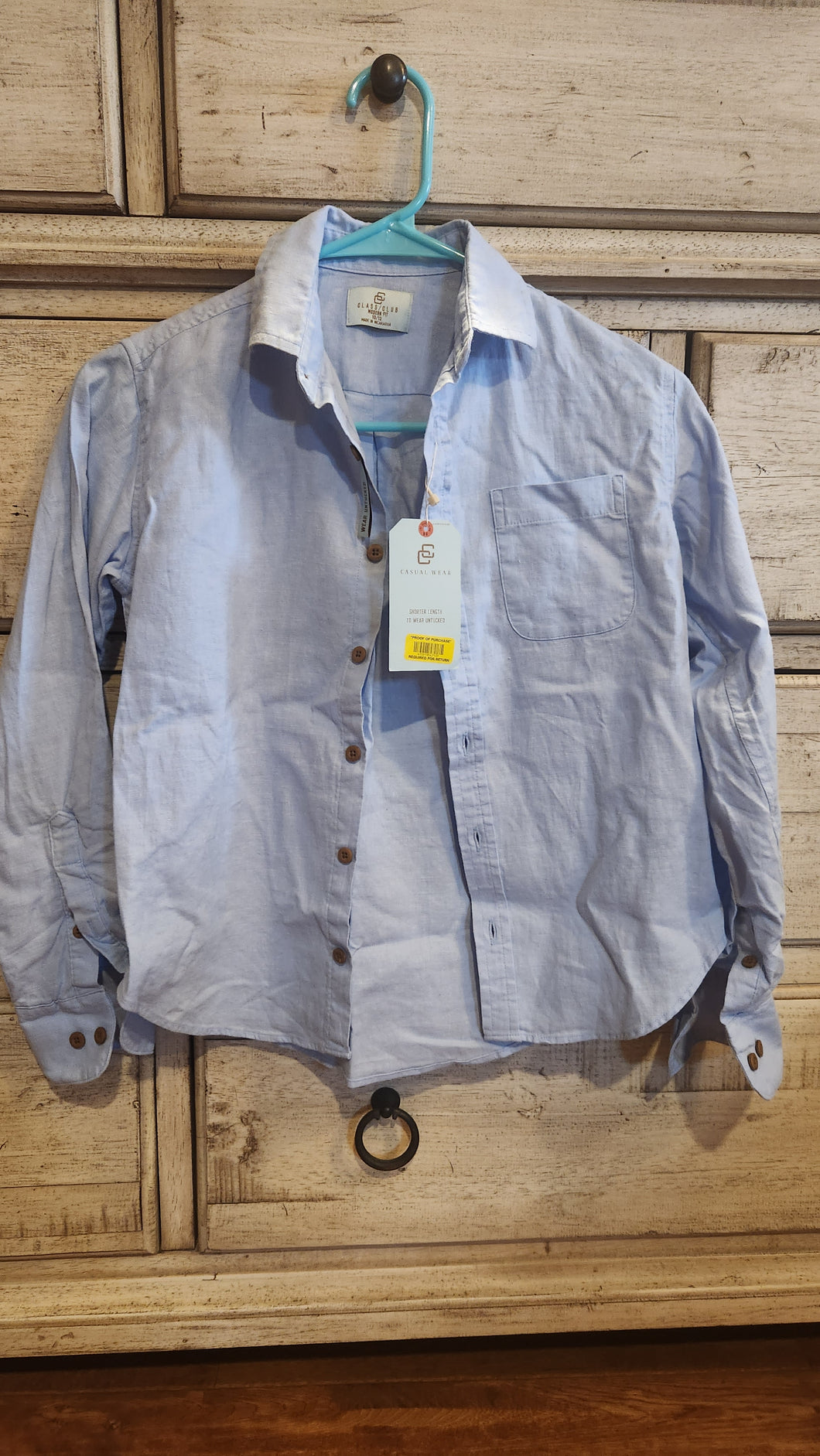 Class Club Light blue shirt - size Kids 10
