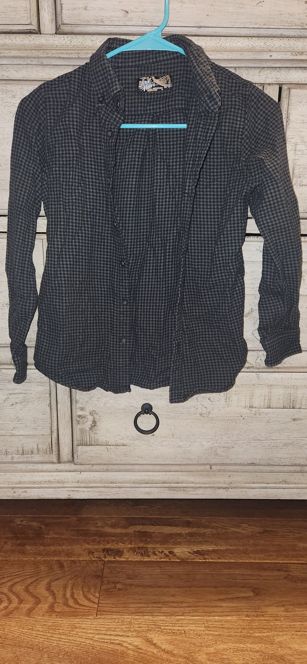 First Wave Plaid,button shirt - size Kids 10