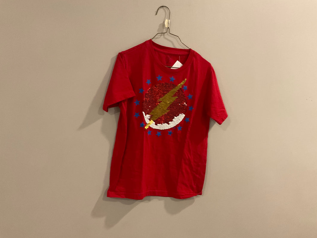The flash red tshirt Size 8 - size Junior Girls M (7-9)