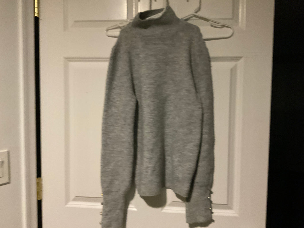 Scoop gray long Sleve sweater - size Women XS (0-2)