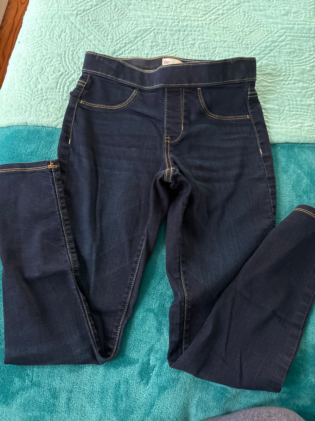 So jeans dark blue - size Kids 14