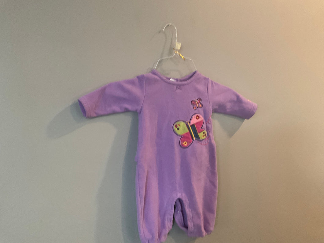 Purple pijamas butterfly - size 6-9 Months