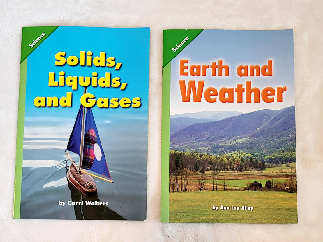 2 easy reader science books, Earth & Weather/