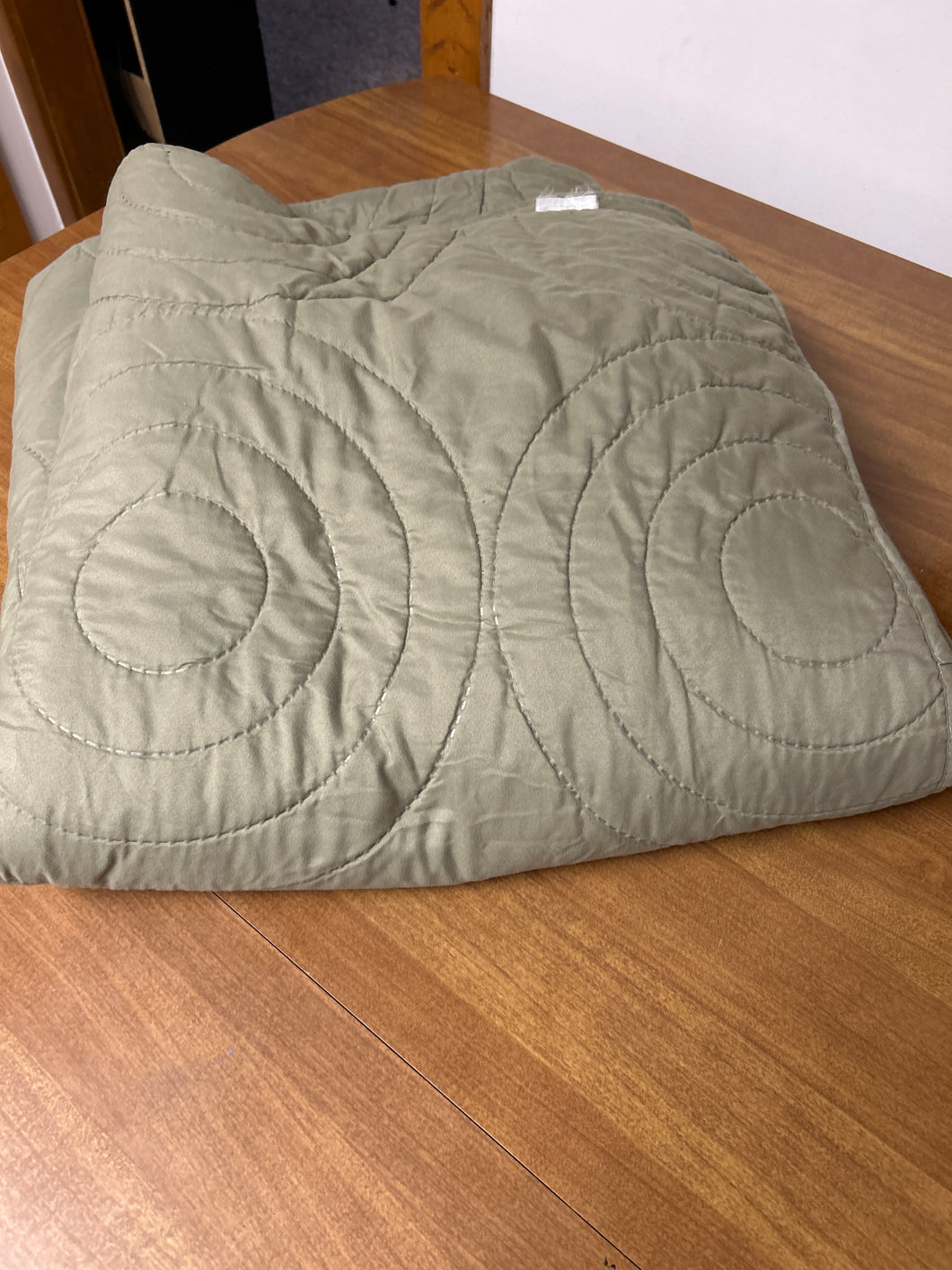 Queen thin quilt Green