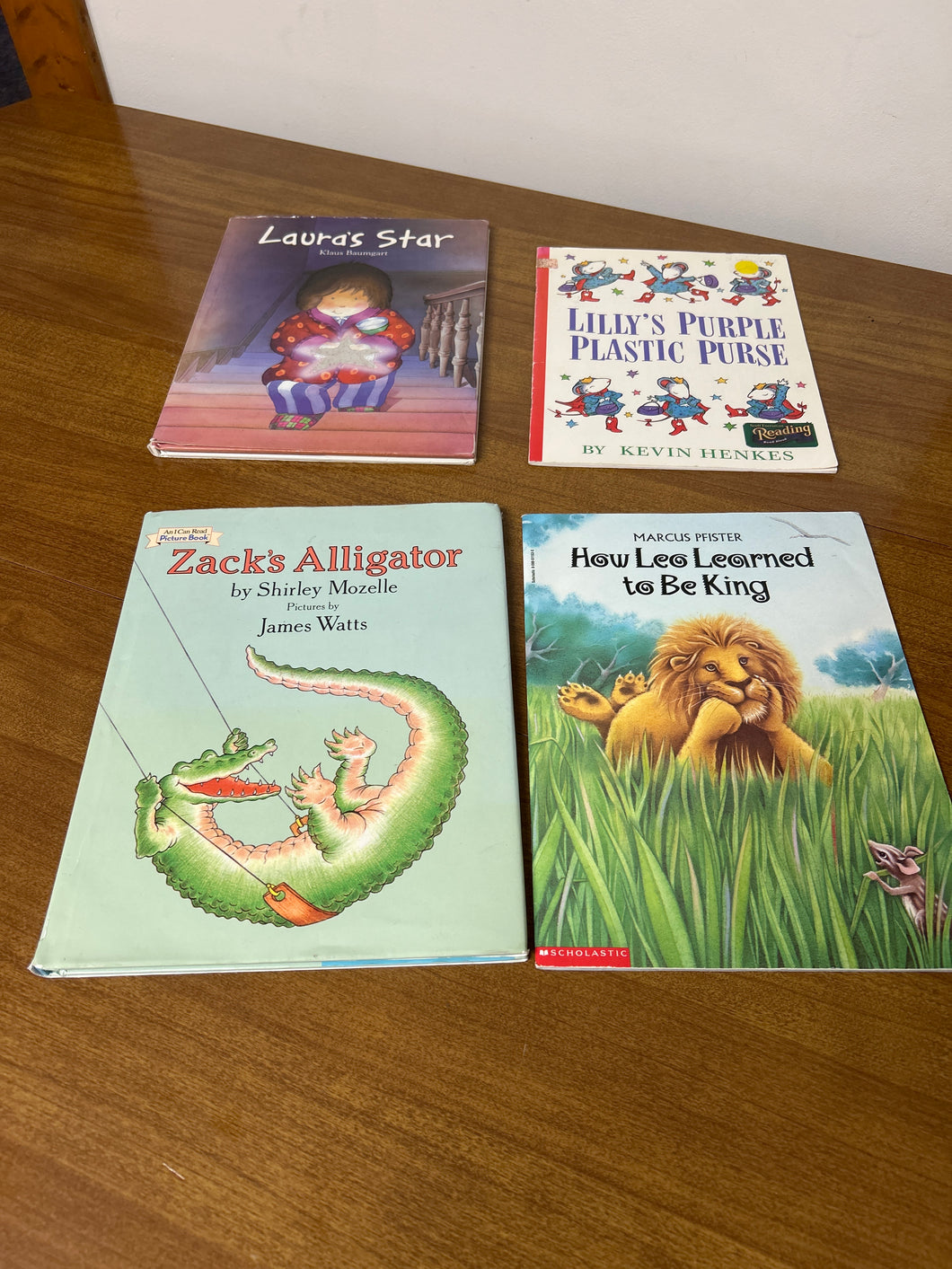 4 books- Zack's, Leo, Lilly's, Laura's star