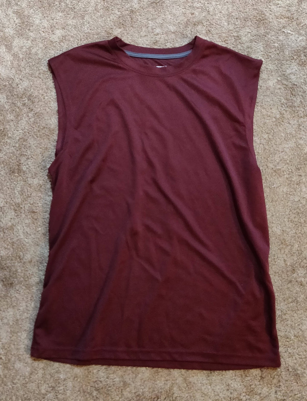 Starting Point LIKE NEW! Burgandy sleeveless shir - size Mens L