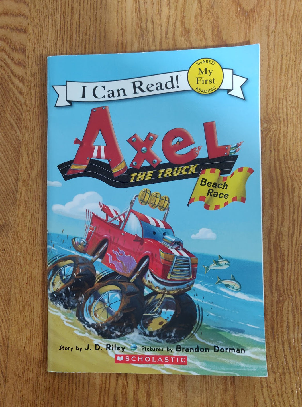 Scholastic LIKE NEW! Axel The Truck Beach Rac