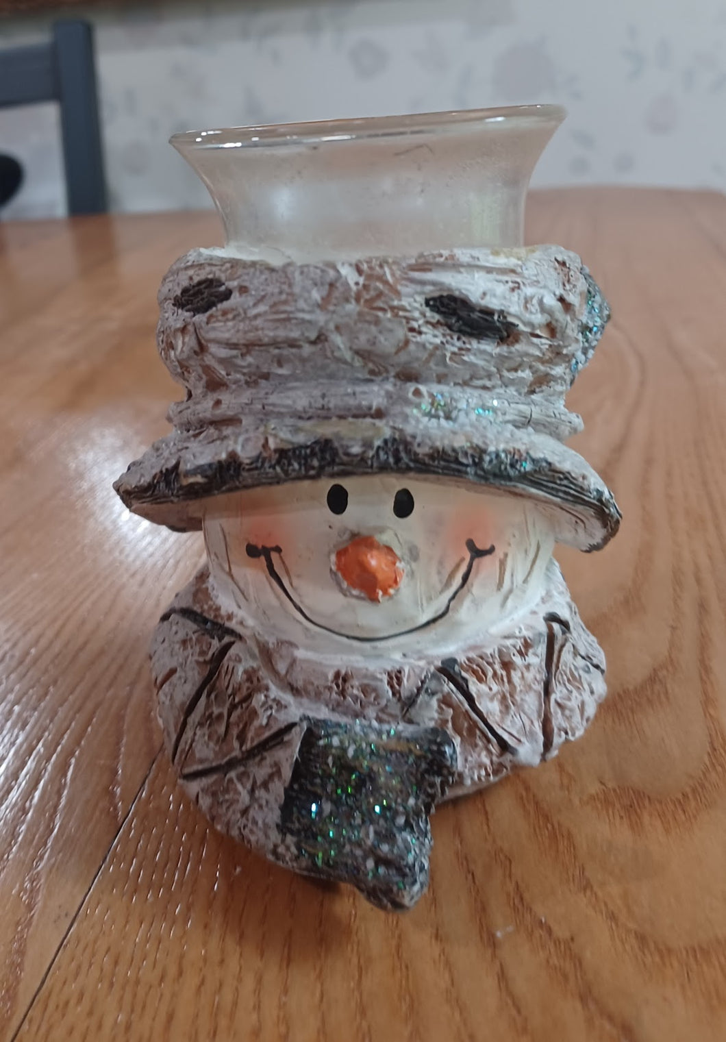 Snowman Candle Holder Winter Candle holder