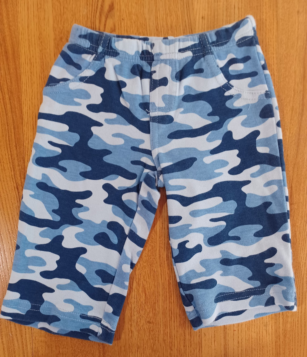 Carter's Like New Blue Camo Pants - size 6 Months