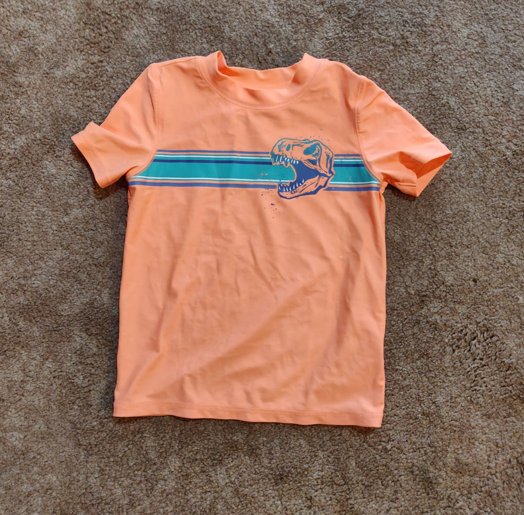 Carters LIKE NEW Dino Swim Shirt - size Kids 7