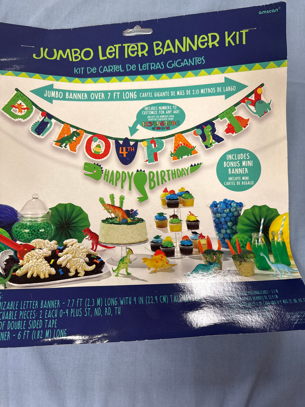 Dinosaur jumbo banner Kit ( brand new)