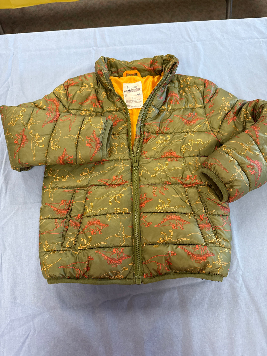Lupilu green Dino puffer 4-5T - size 4T/4