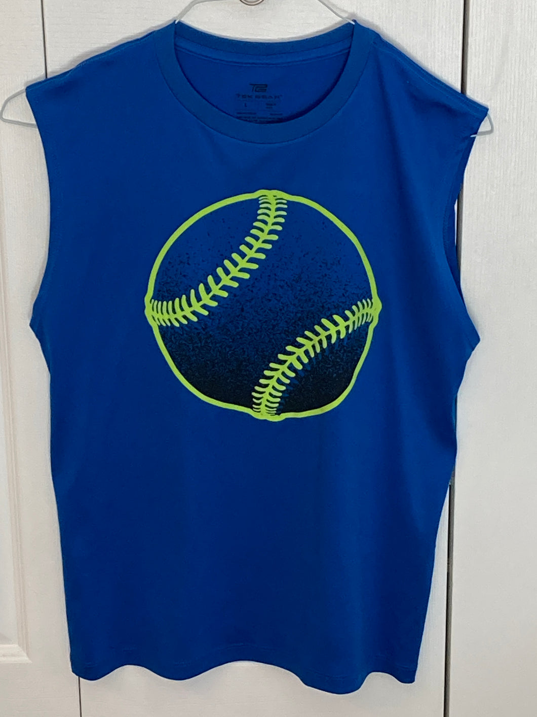 TEK Gear blue baseball tank top - size Mens L