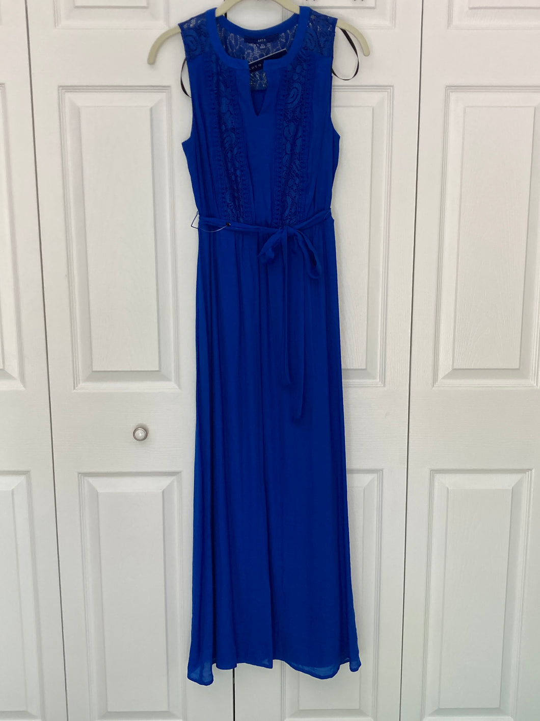 APT 9 royal blue longNEW sleeveless dress PS - size Women S (4-6)