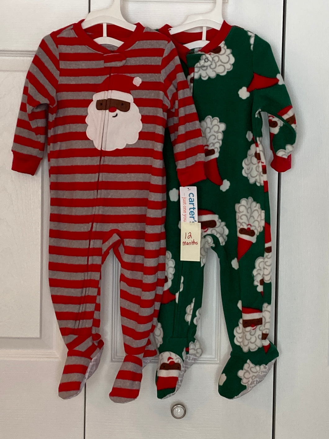 Carters 2 Pack footed sleepers NEW - size 12 Months