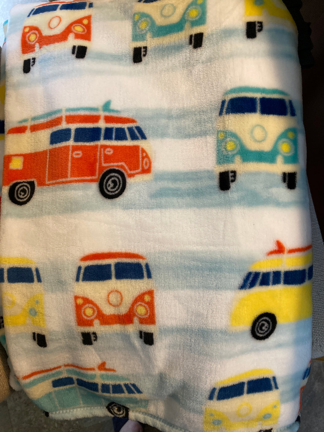 Throw, vehicle theme NEW 48 x74 pet/smoke free
