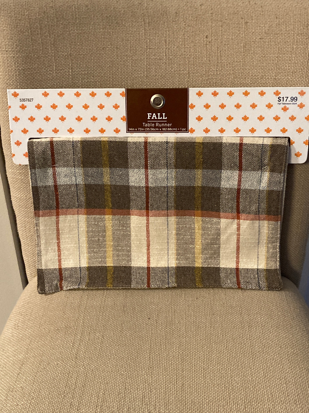 Fall table runner NEW 14x72 Linen