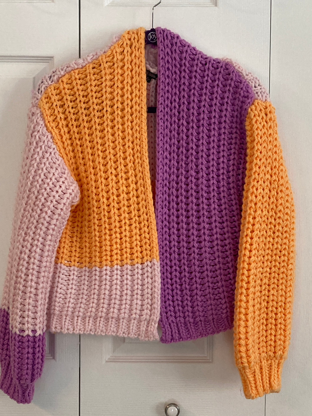 Wild Fable loose knit pink/orange/lav sweater - size Women XL (14)