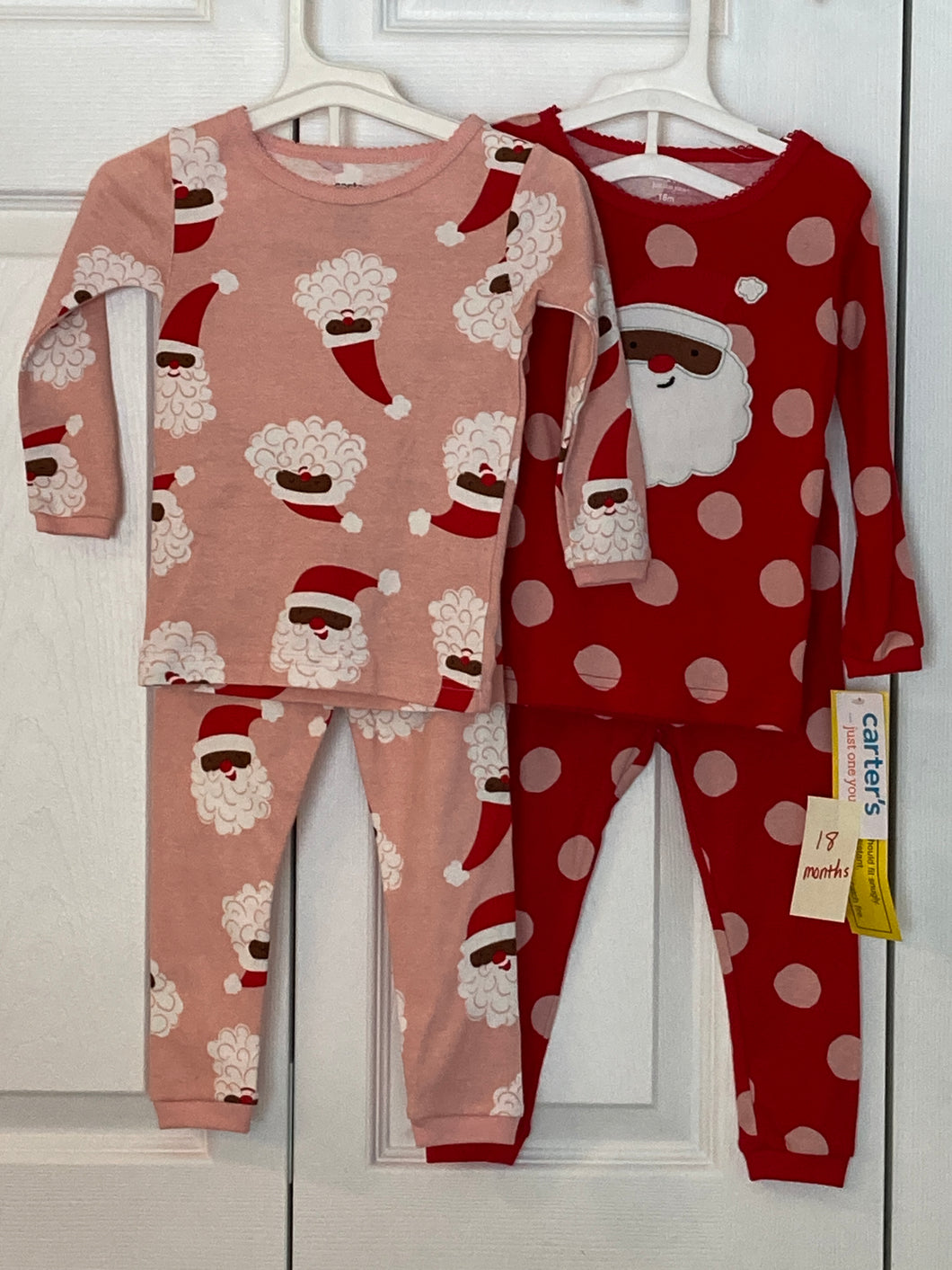 Carters pajamas 2 sets 2pcs each NEW - size 18 Months