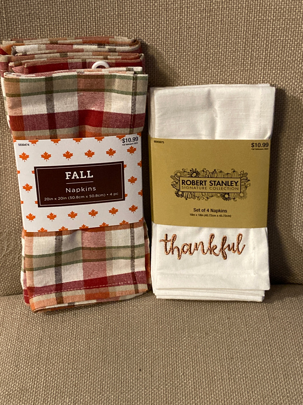 Fall Cotton Napkins NEW