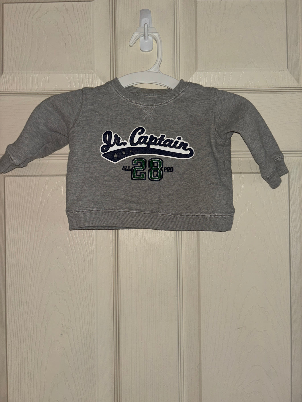 Carters Jr. Captain Sweatshirt - size 9 Months