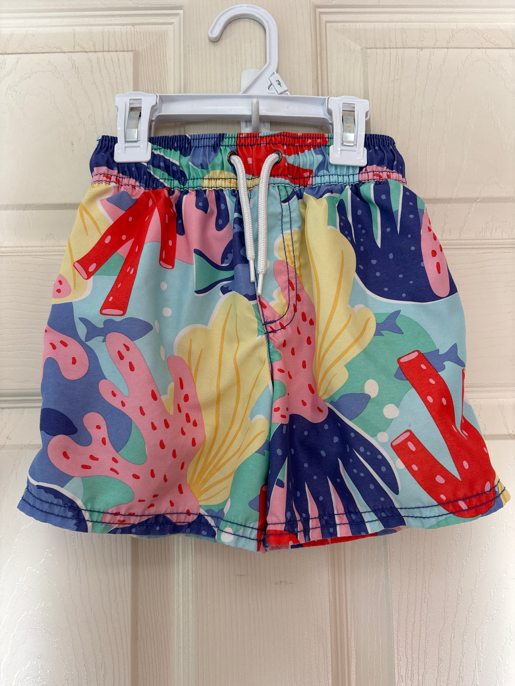 Carters 6 Coral Swim Trunks - size Kids 6