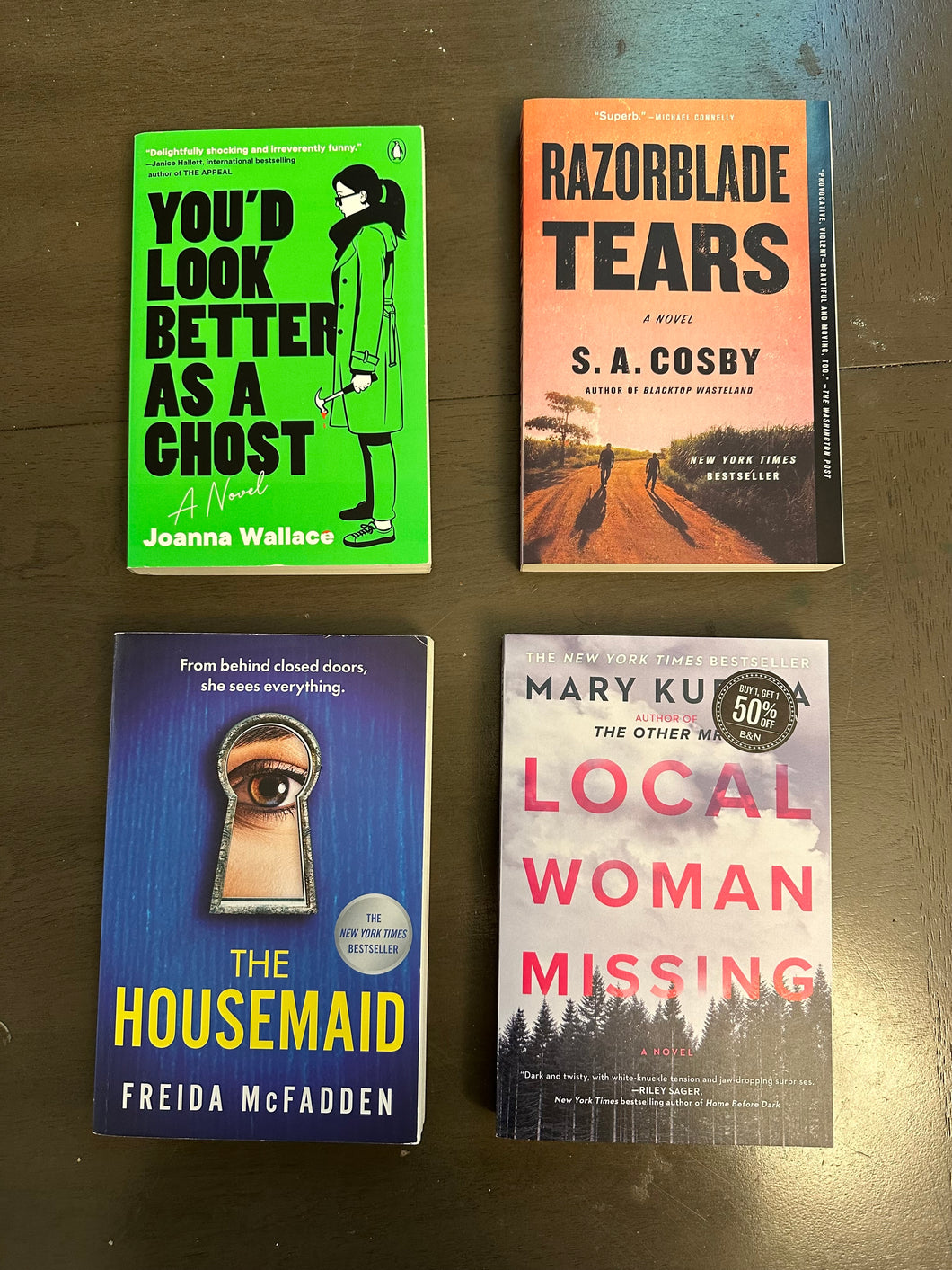 Thriller books Set of 4