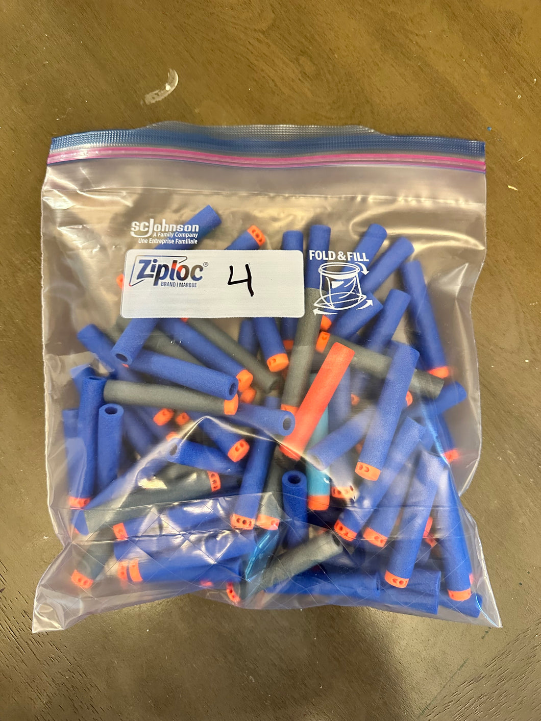 Bag of bullets (4) For nerf guns