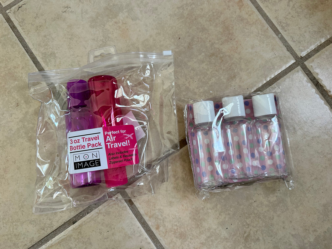 Travel bottles NEW Set of 5