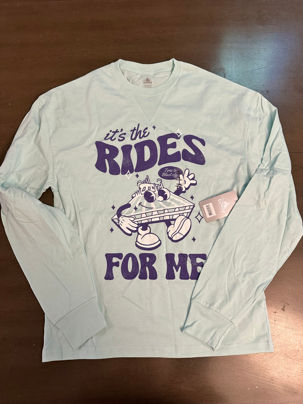 Disney space mountain Shirt NEW - size Mens XS