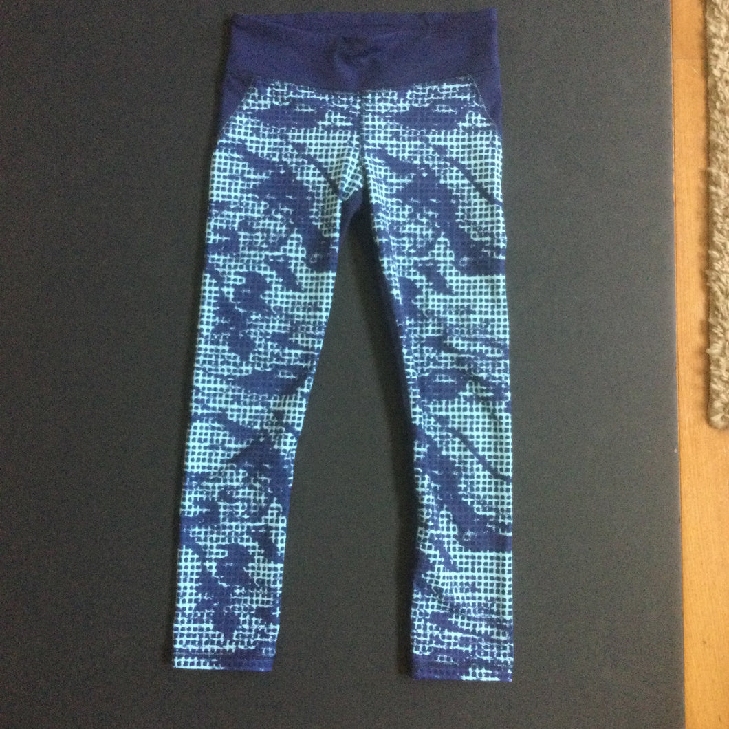 Under Armour Capris Blue Check - size Women XS (0-2)