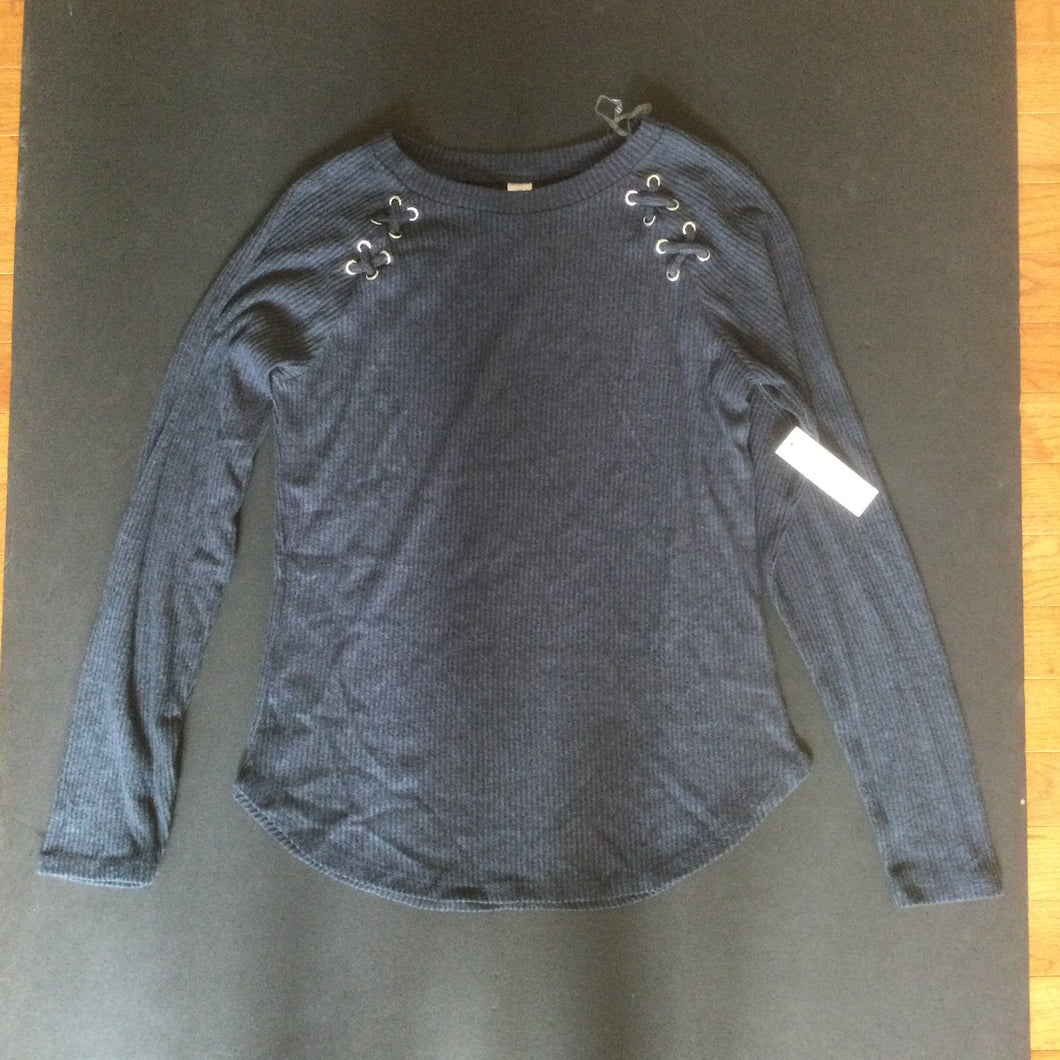 NWT No Boundaries Sweater BlueGrey - size Junior Girls L (11-13)