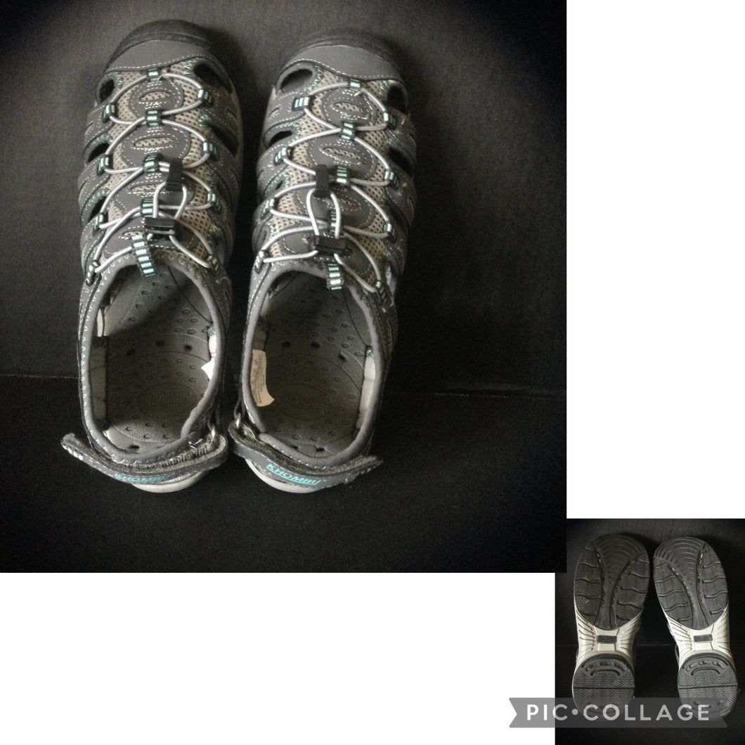 NEW KHOMBU Sport Sandal / Grey - size Shoes-Womens 9