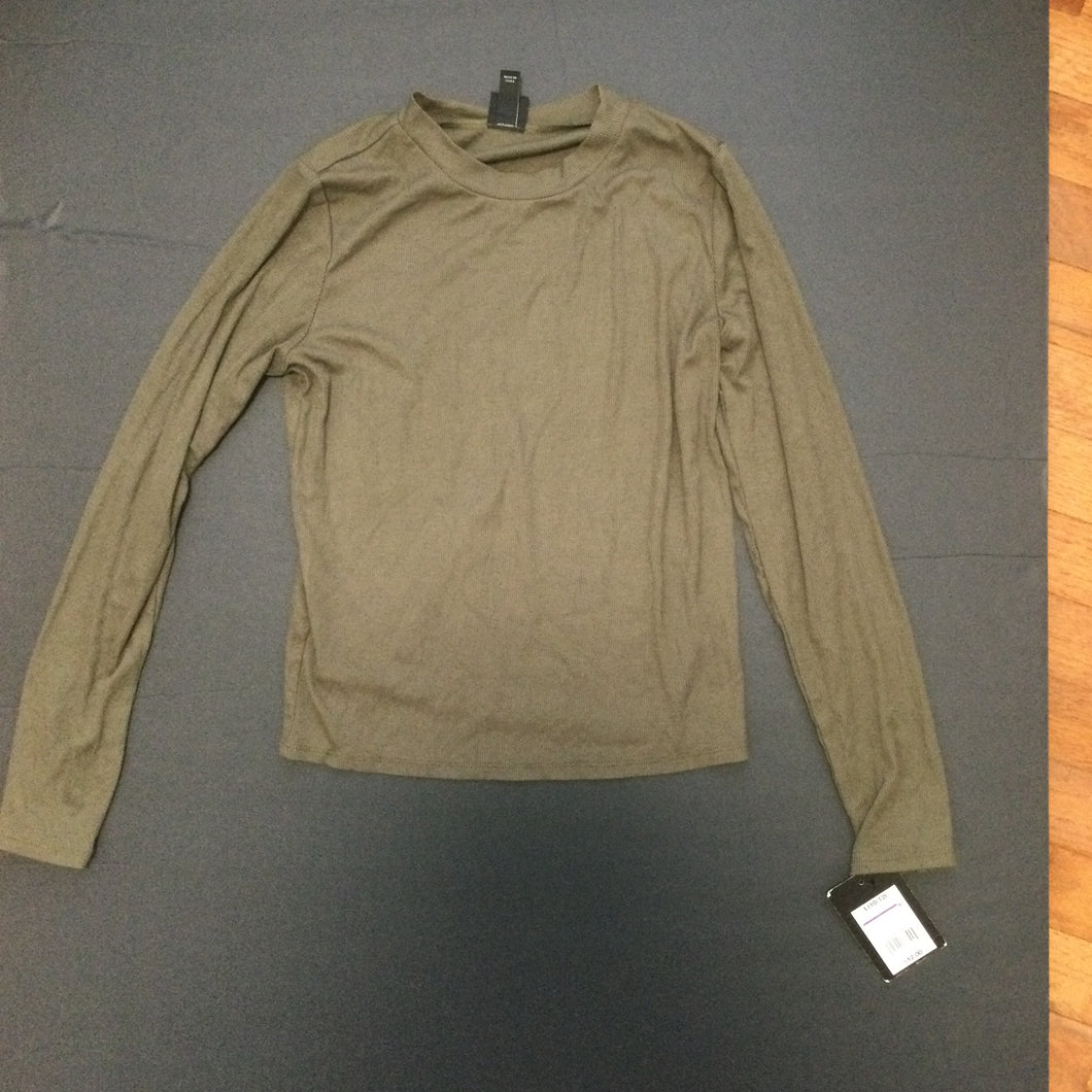 NWT Art Class LS Olive Green - size Kids 10