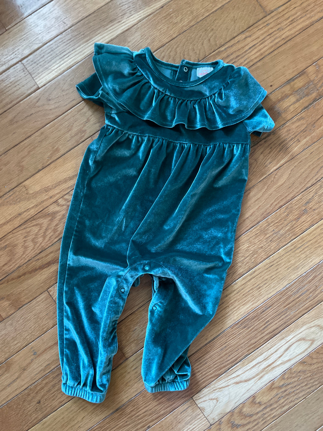Cat and Jack Velour One Piece Outfit - size 12 Months