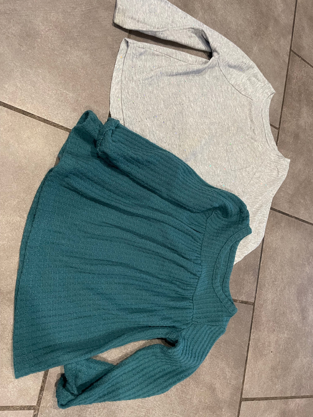 2 Cat and Jack LS Tops - size 18 Months