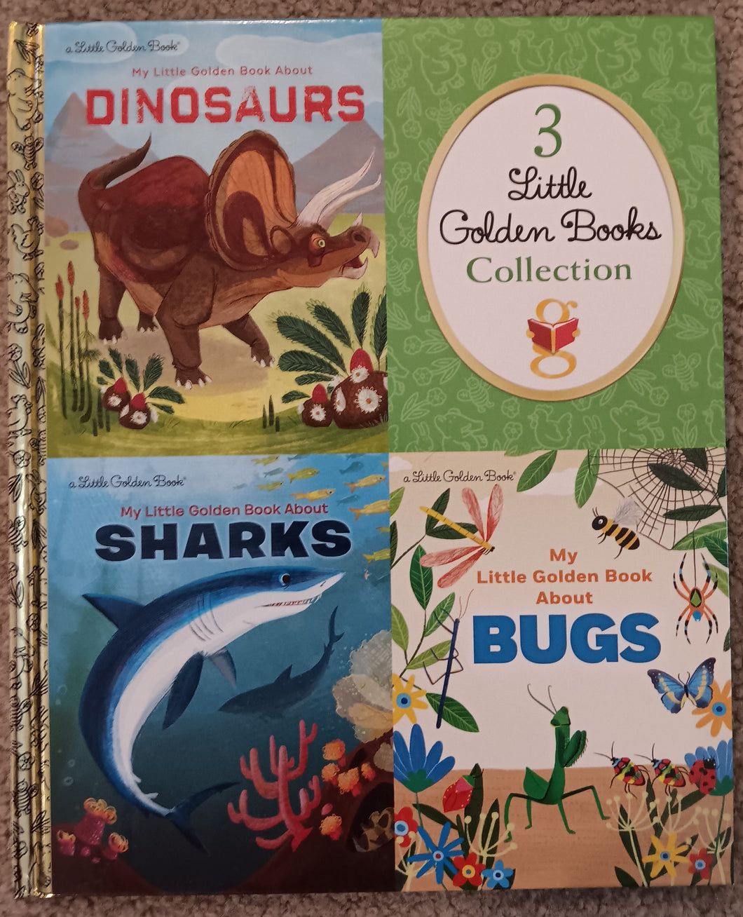 Dinosaurs, Sharks, Bugs (3 Little Golden Books)