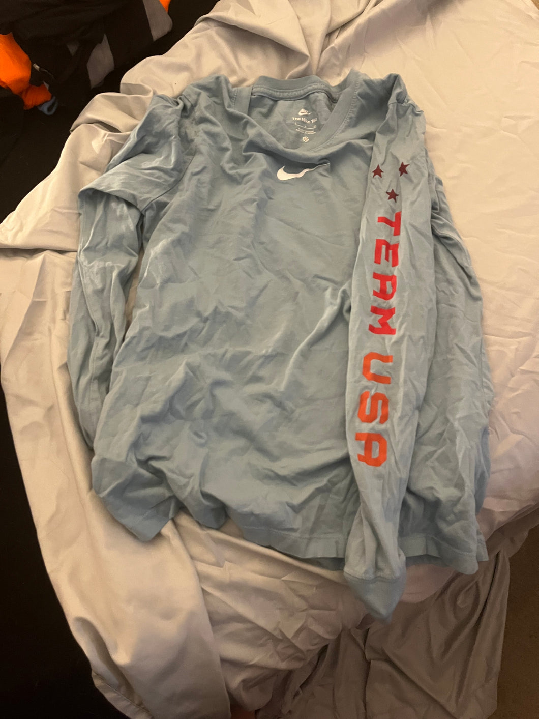 Nike team USA blue Long sleeve shirt - size Junior Girls S (3-5)