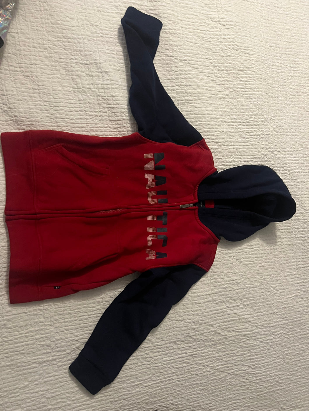 Nautica zip up Sweatshirt with hood - size Kids 7