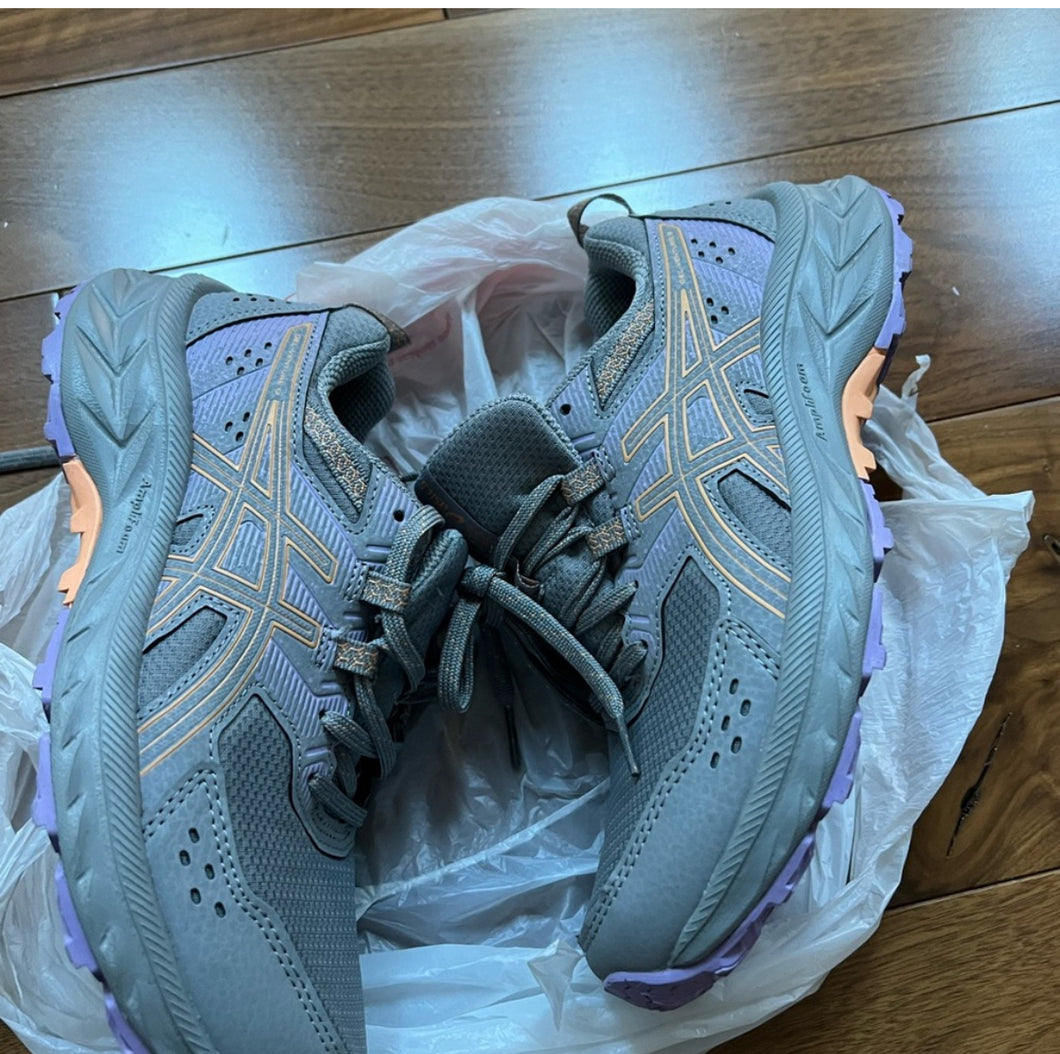 ASICS Gray/Purple/Peach Sneakers-worn 1 time - size Shoes-Womens 6