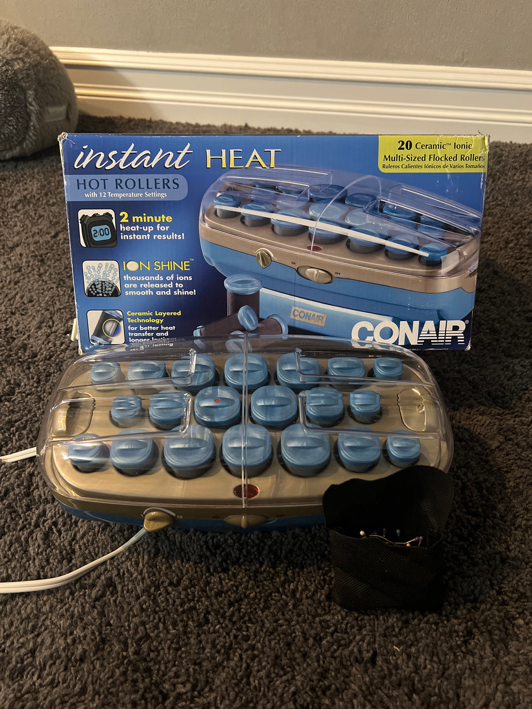 Contain instant heat 12Pc hot rollers
