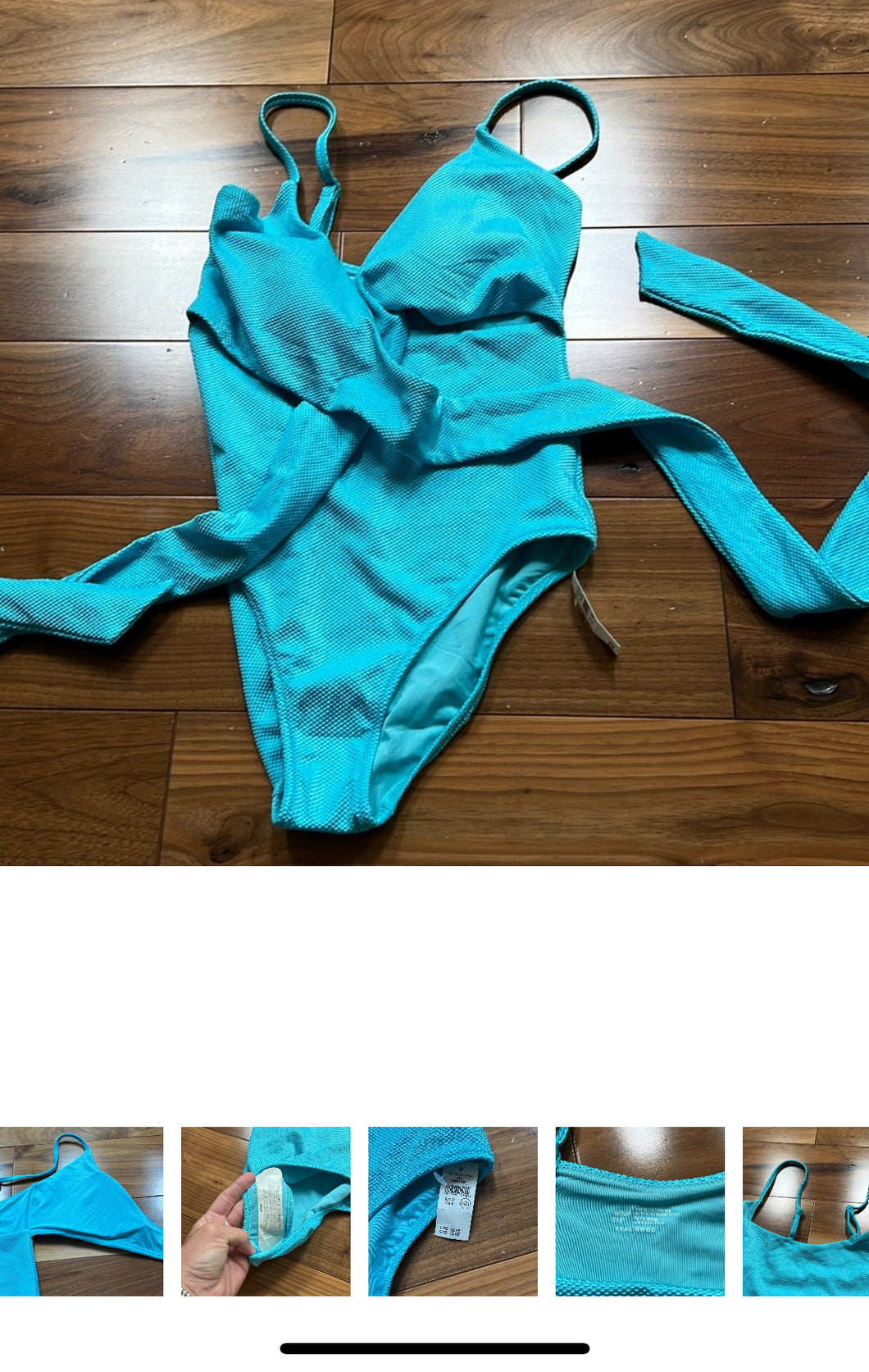 BNWT AE Blue Fully Lined Bathing Suit - size Women S (4-6)