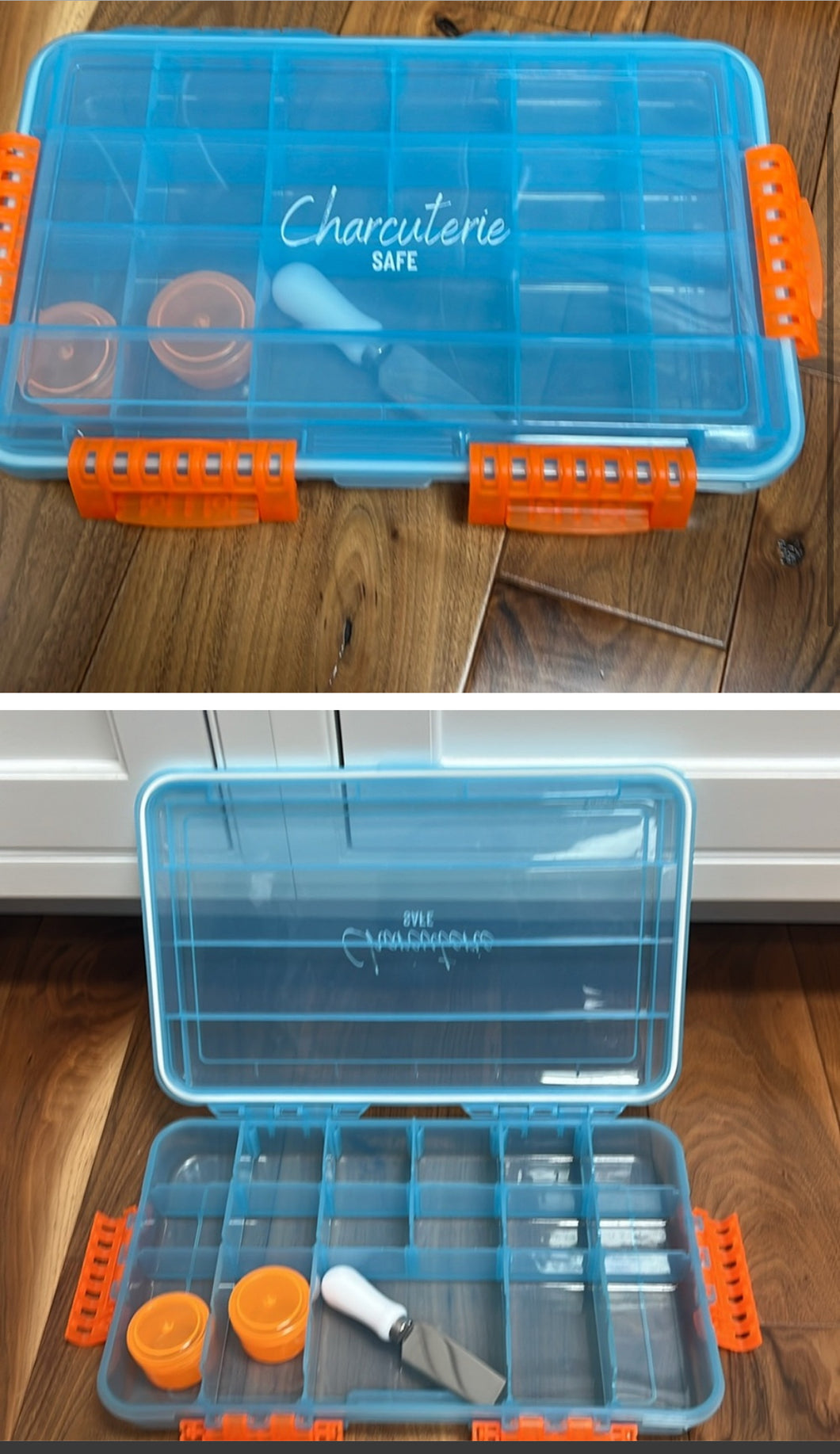 Charcuterie Orange&Blue 14x9x2.5 BPA Free