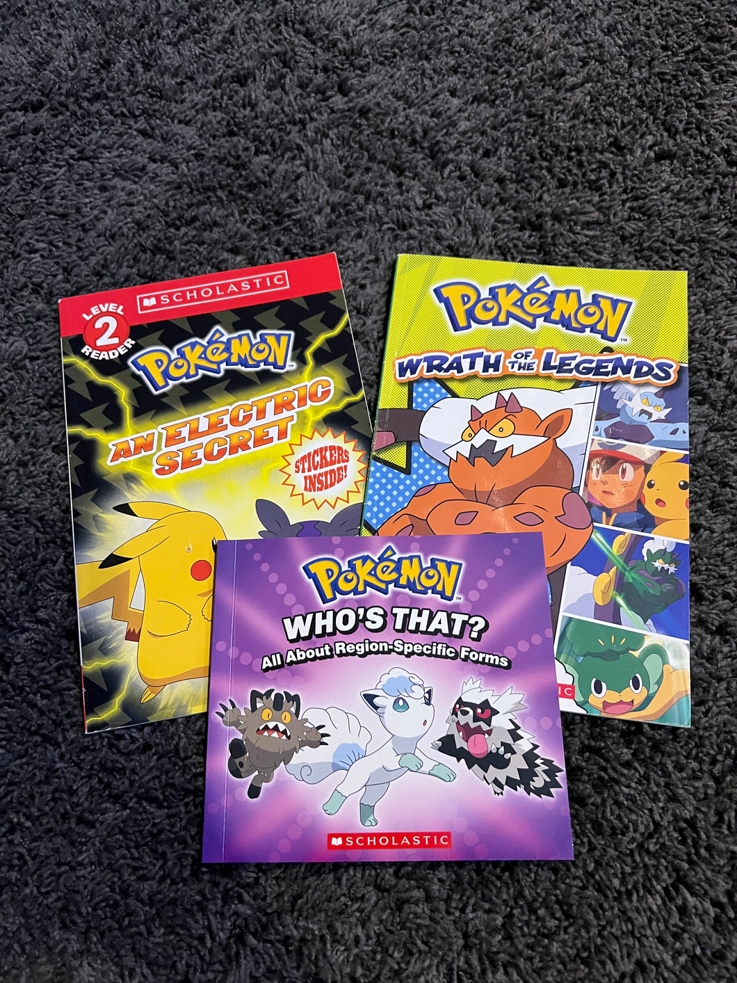 Set of 3 Pokemon Books