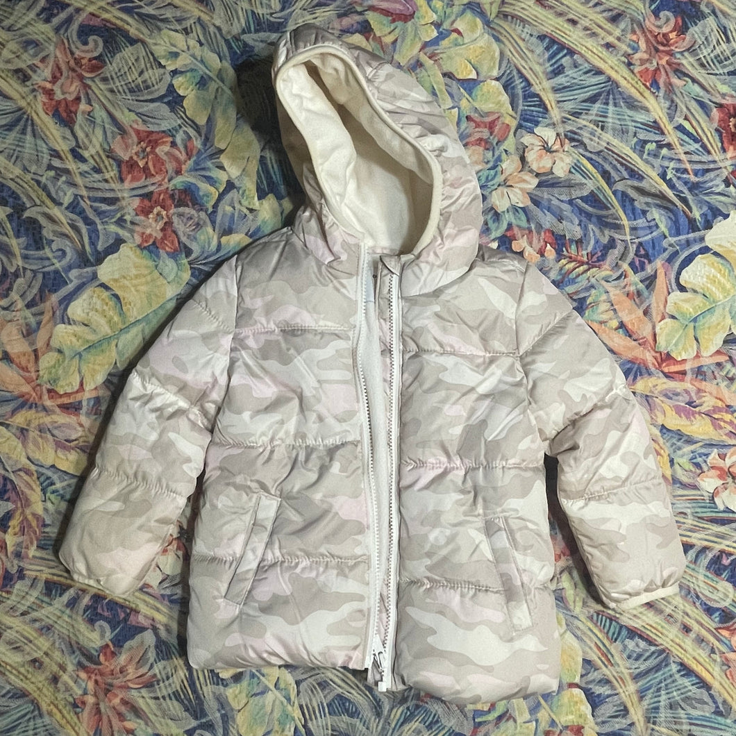 Old Navy Winter Jacket Coat Pink Camo - size 3T