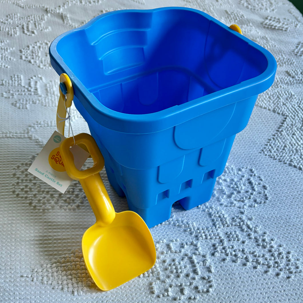 New Sandcastle bucket With shovel